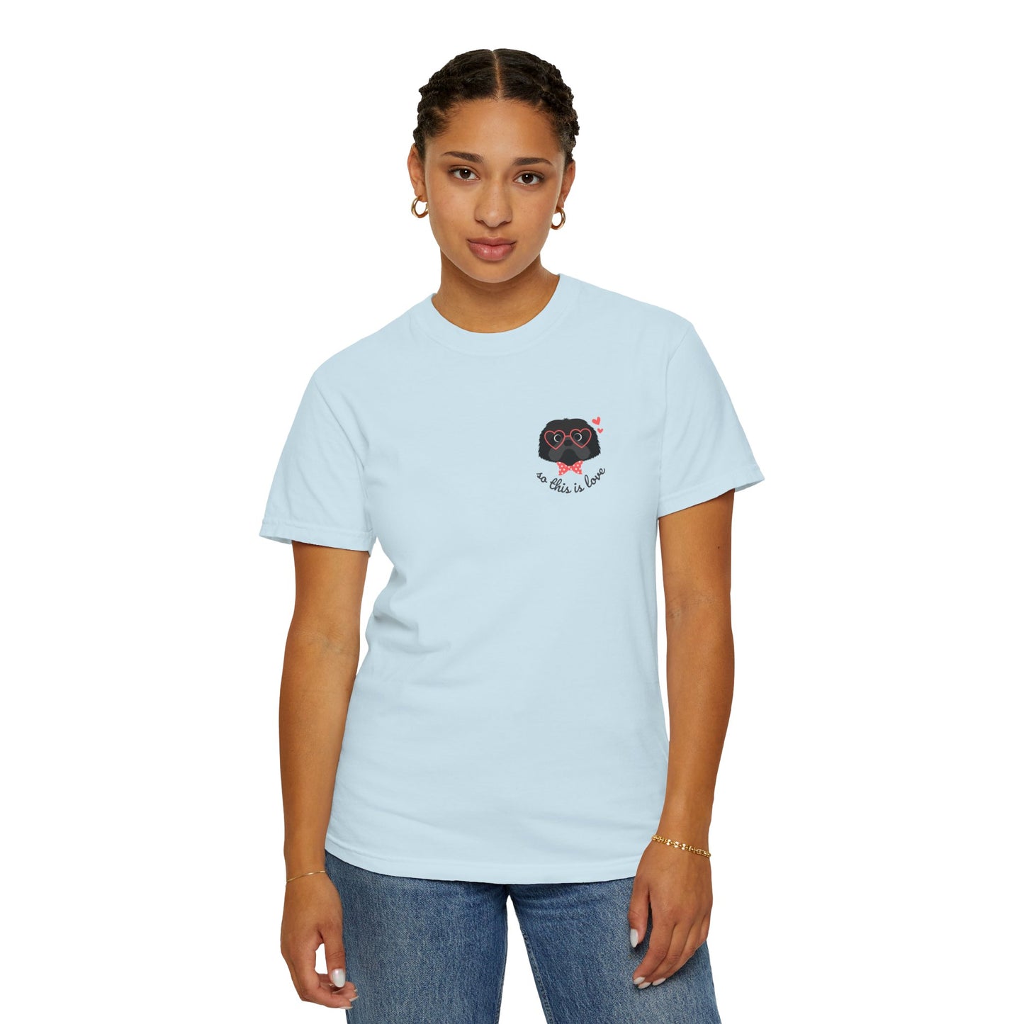 So This Is Love Shih Tzu (black) Comfort Colors Graphic Tee