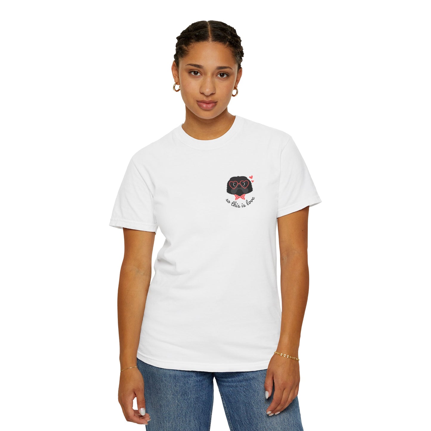 So This Is Love Shih Tzu (black) Comfort Colors Graphic Tee