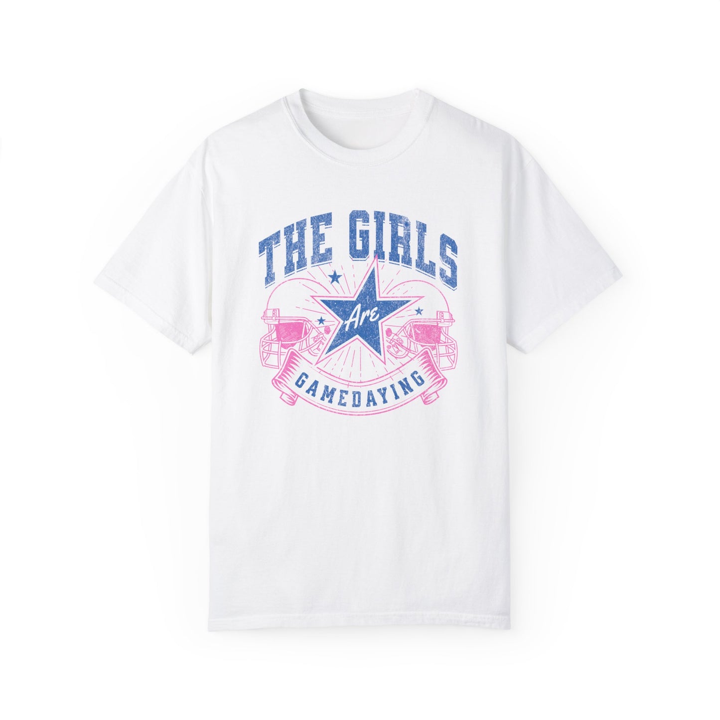 The Girls Are Gamedaying Comfort Colors Graphic Tee