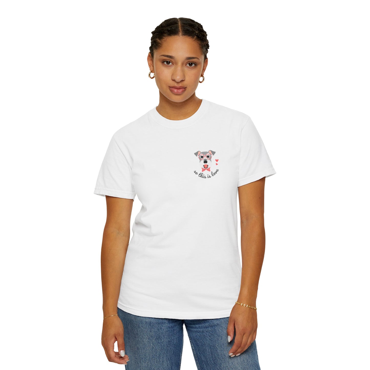 So This Is Love Schnauzer Comfort Colors Graphic Tee