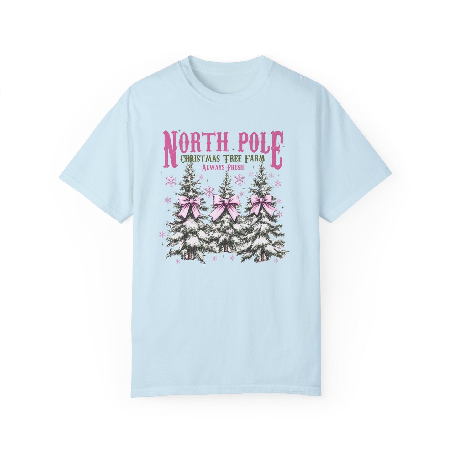 North Pole Tree Farm Comfort Colors Graphic Tee
