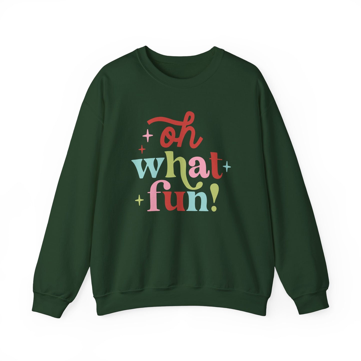 Oh What Fun Gildan Crew Sweatshirt