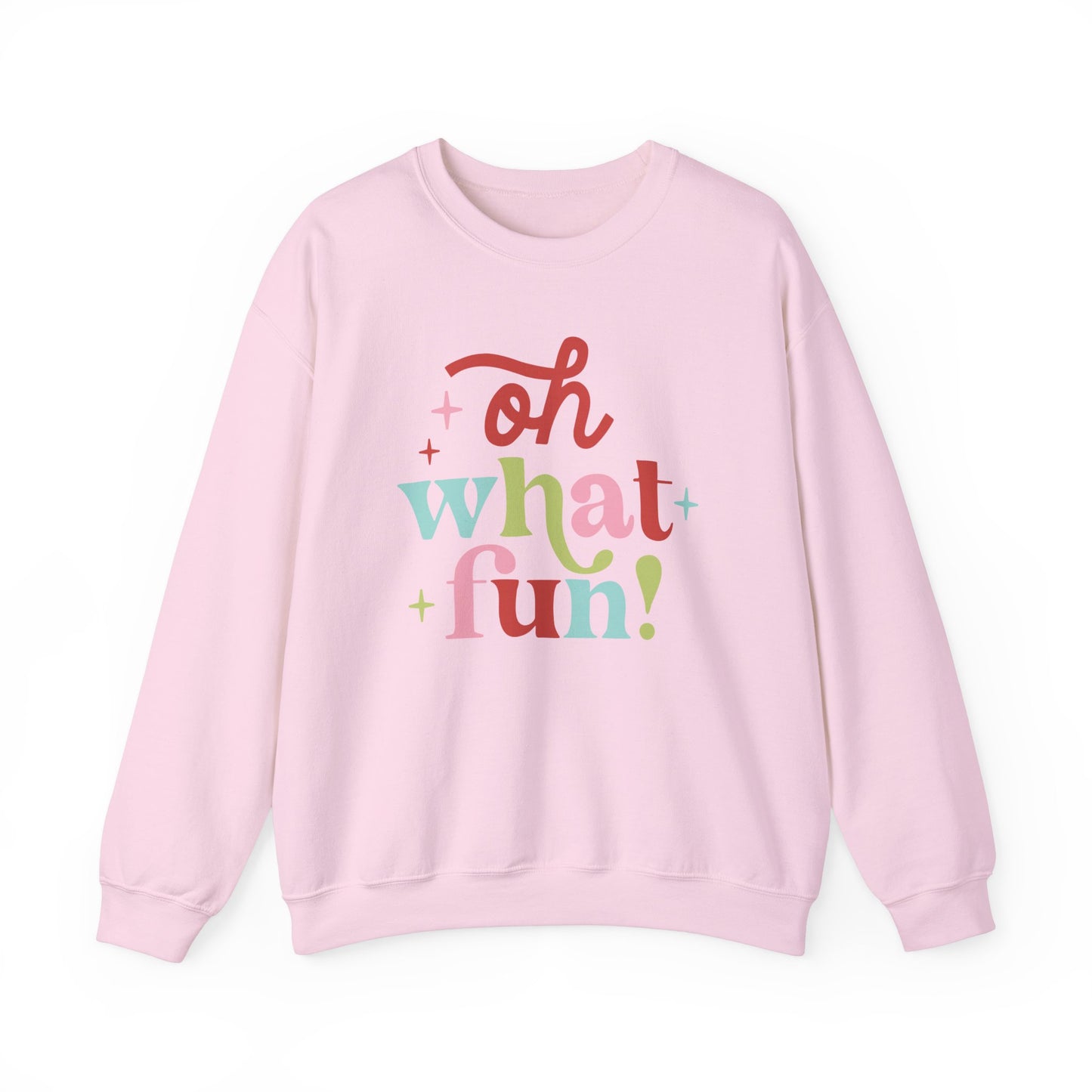 Oh What Fun Gildan Crew Sweatshirt