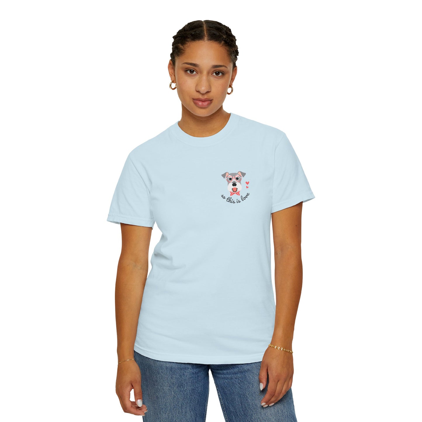 So This Is Love Schnauzer Comfort Colors Graphic Tee