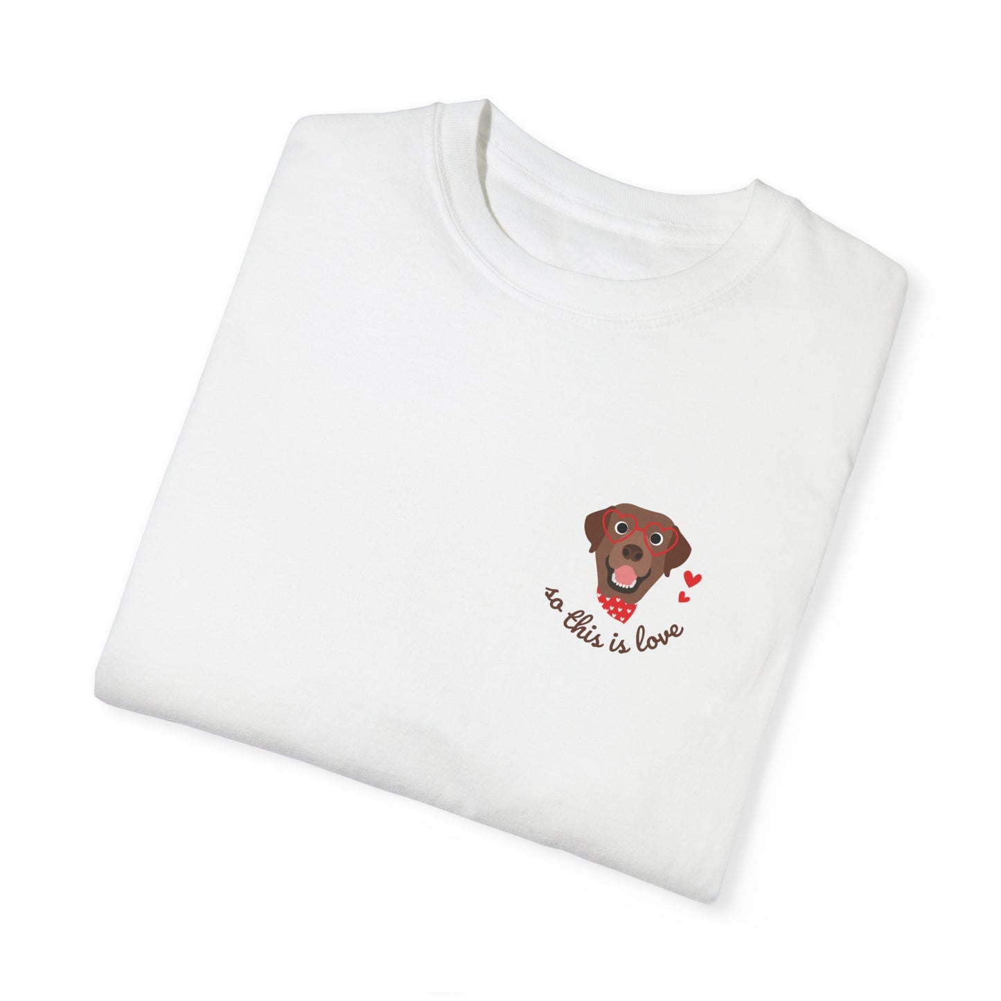 So This Is Love Chocolate Lab Comfort Colors Graphic Tee