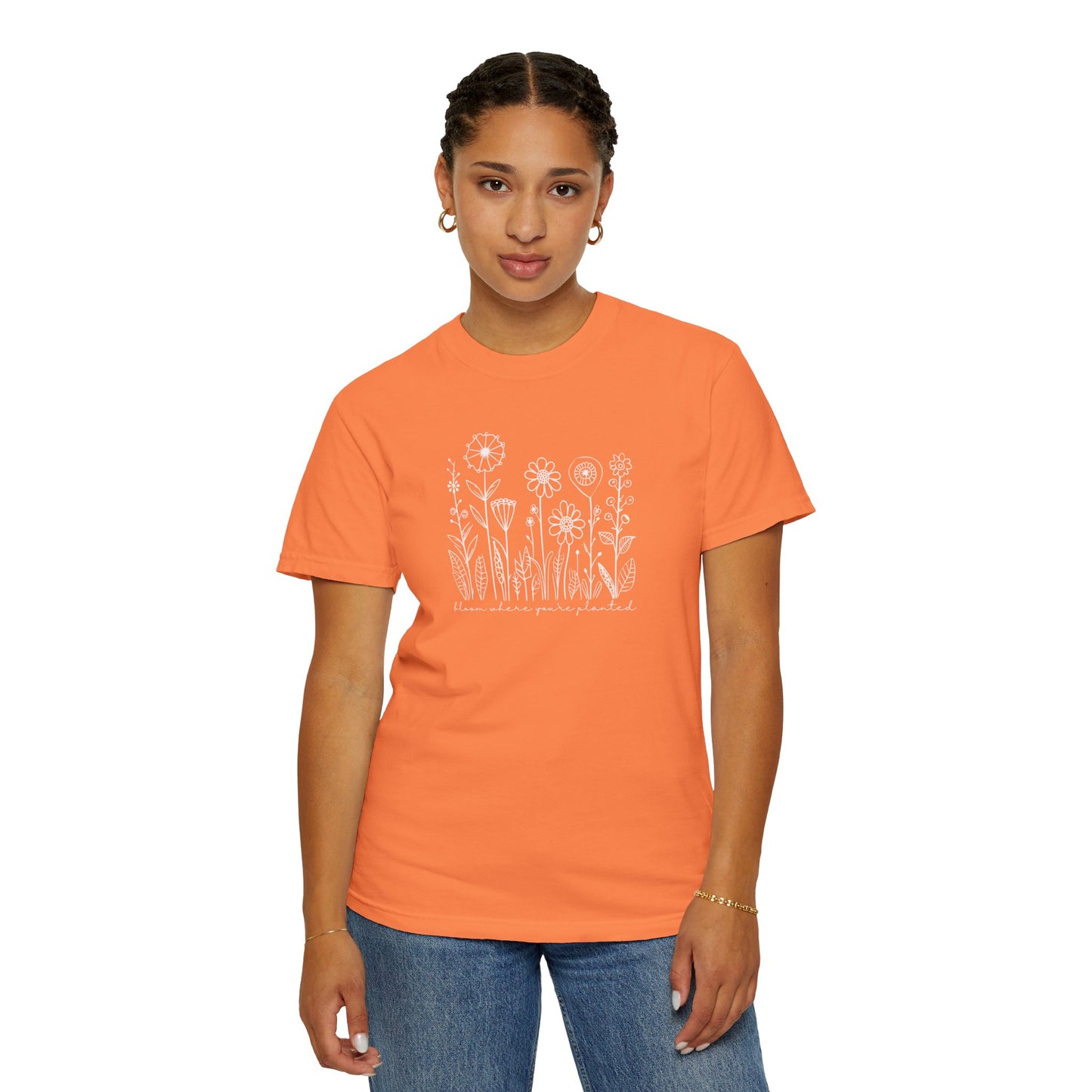 Bloom Where You're Planted Comfort Colors Graphic Tee