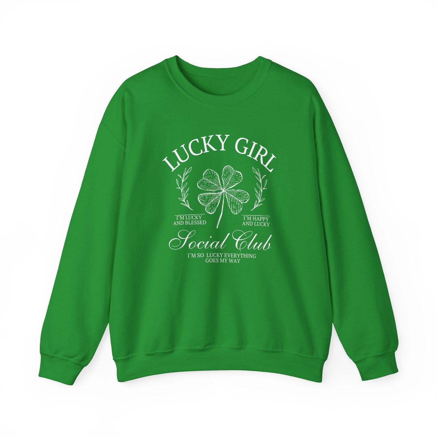 Lucky Girl Gildan Crew Sweatshirt