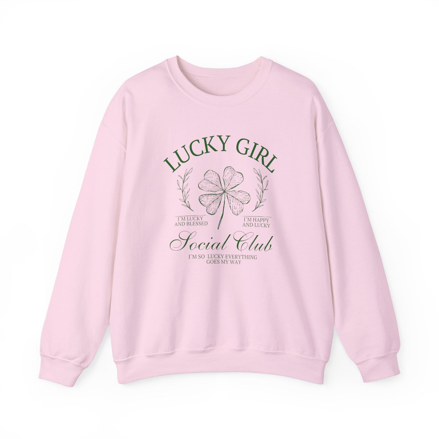 Lucky Girl Gildan Crew Sweatshirt
