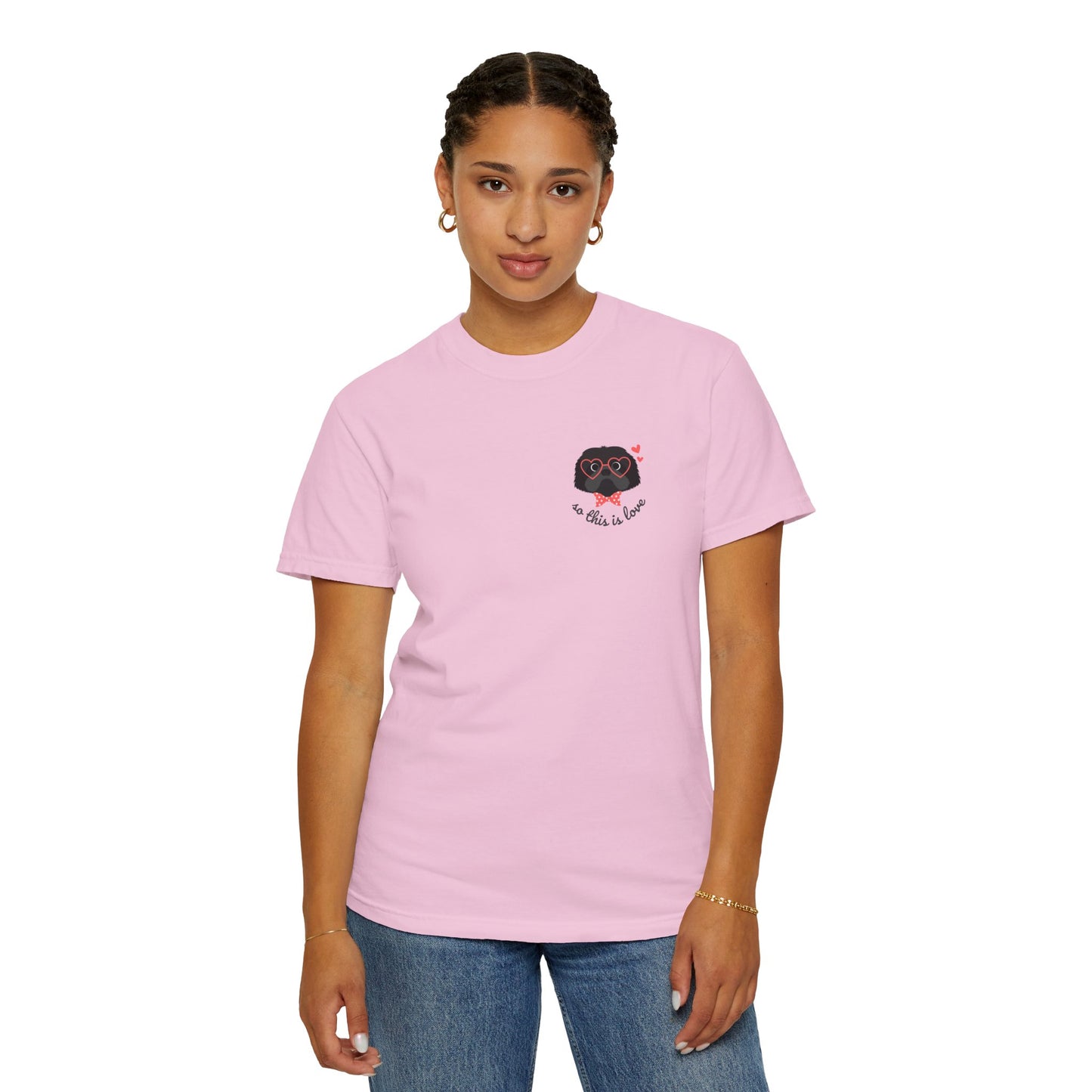 So This Is Love Shih Tzu (black) Comfort Colors Graphic Tee