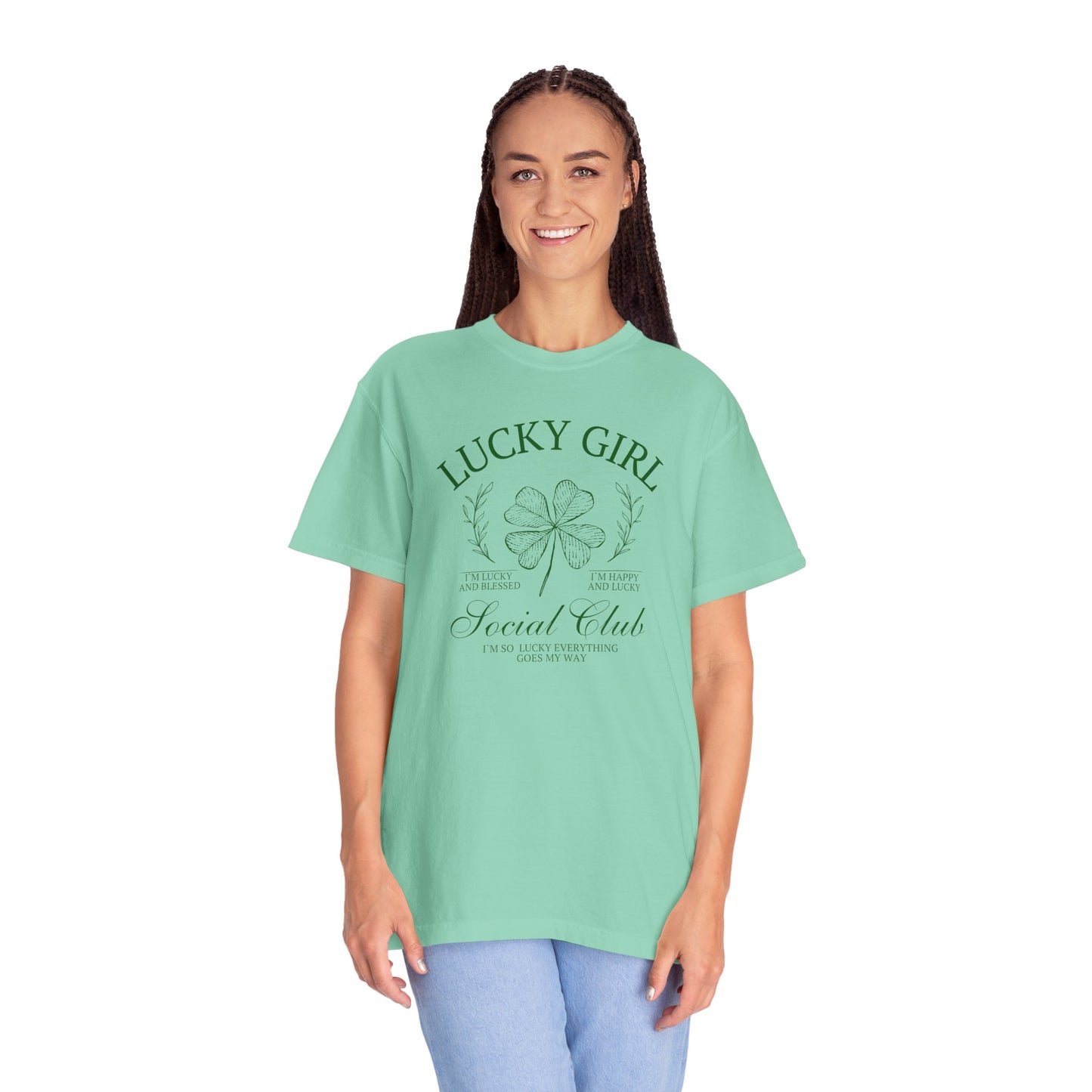Lucky Girl Comfort Colors Graphic Tee