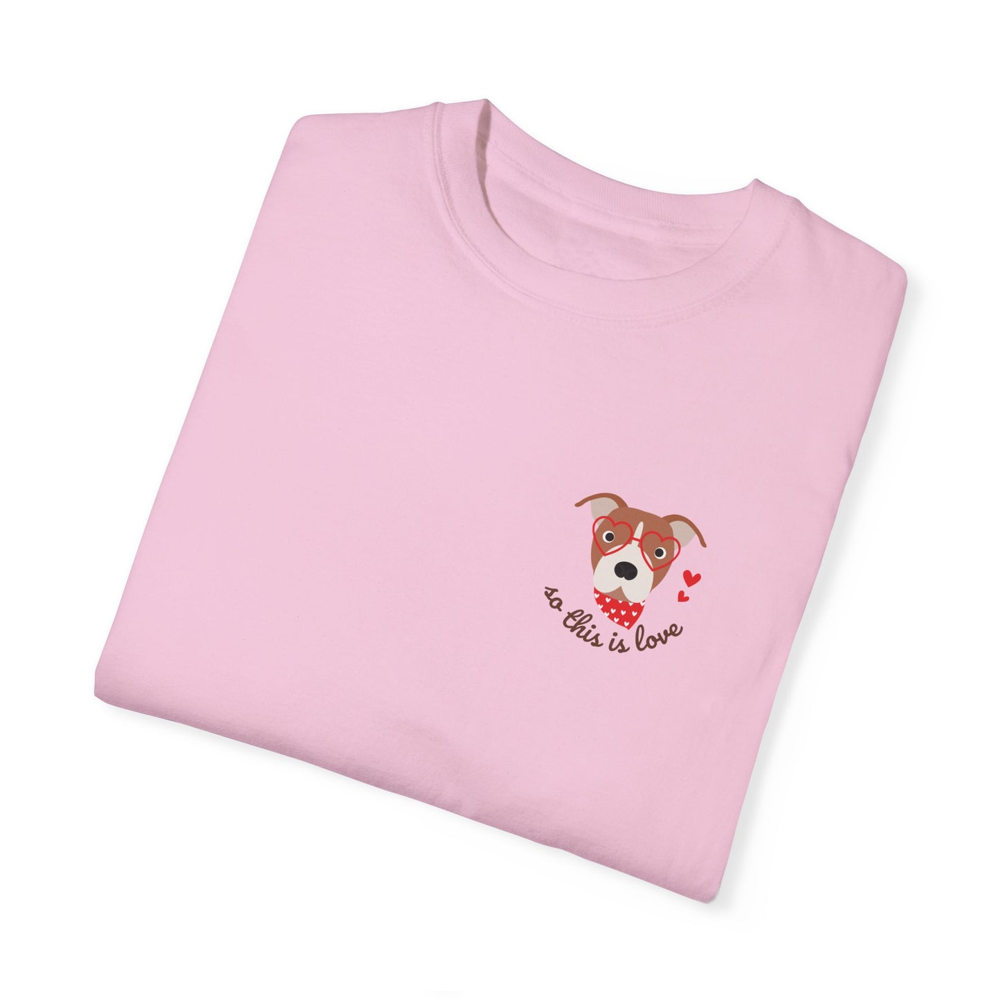So This Is Love Pit Bull (brown & white) Comfort Colors Graphic Tee