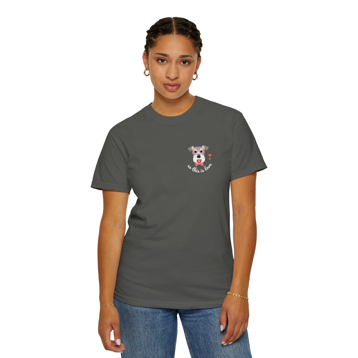 So This Is Love Schnauzer Comfort Colors Graphic Tee