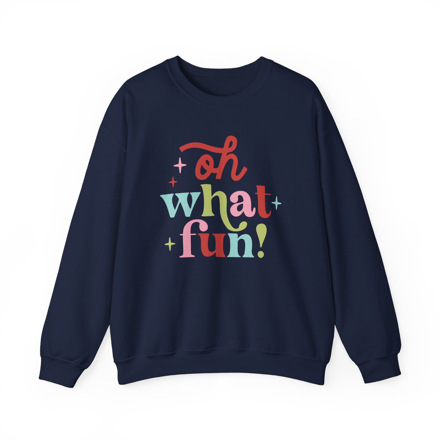 Oh What Fun Gildan Crew Sweatshirt