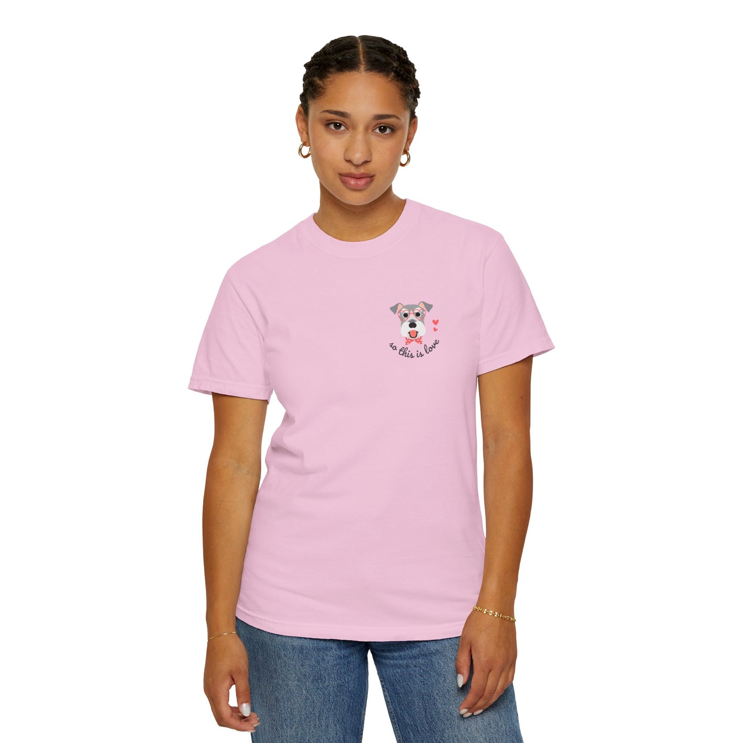 So This Is Love Schnauzer Comfort Colors Graphic Tee