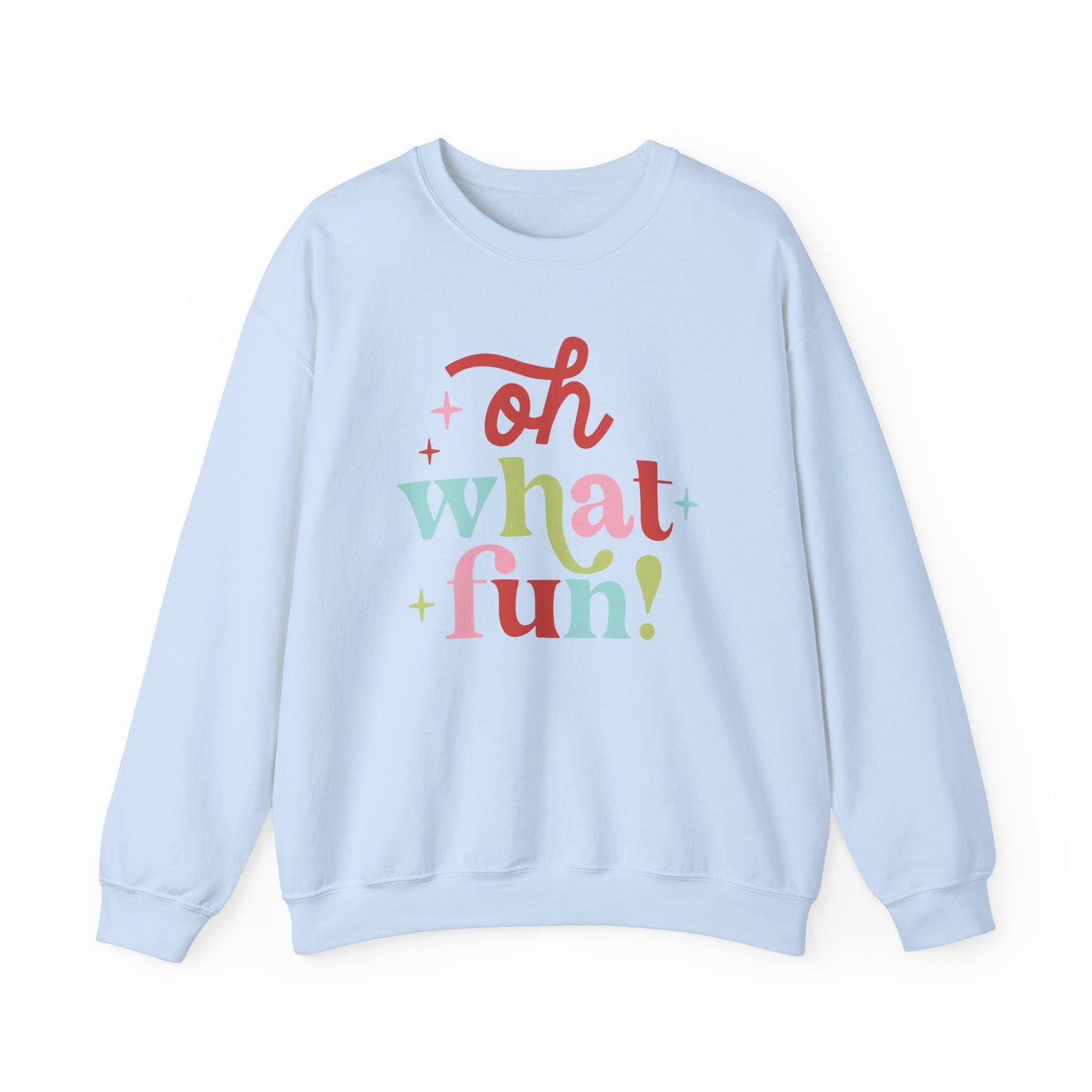 Oh What Fun Gildan Crew Sweatshirt