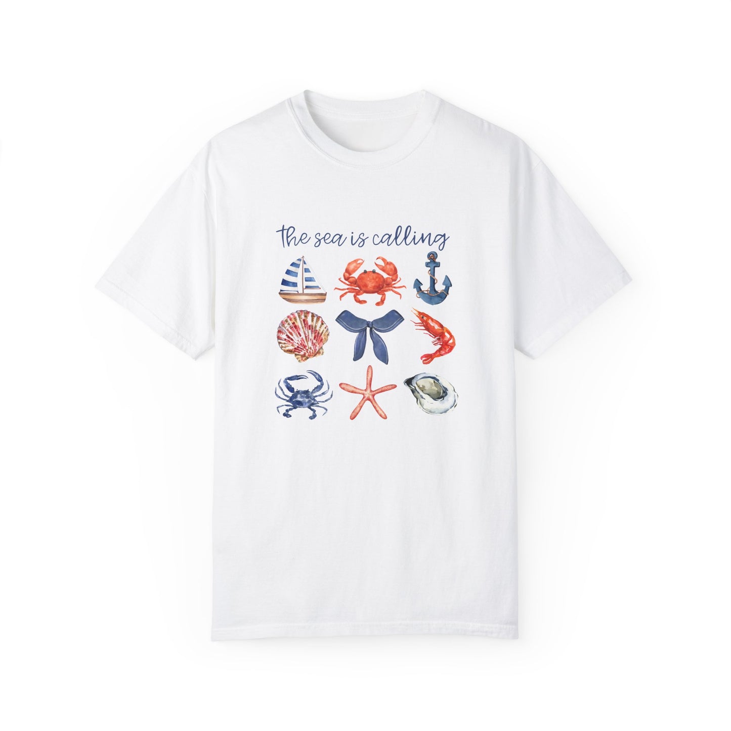 The Sea Is Calling Comfort Colors Graphic Tee