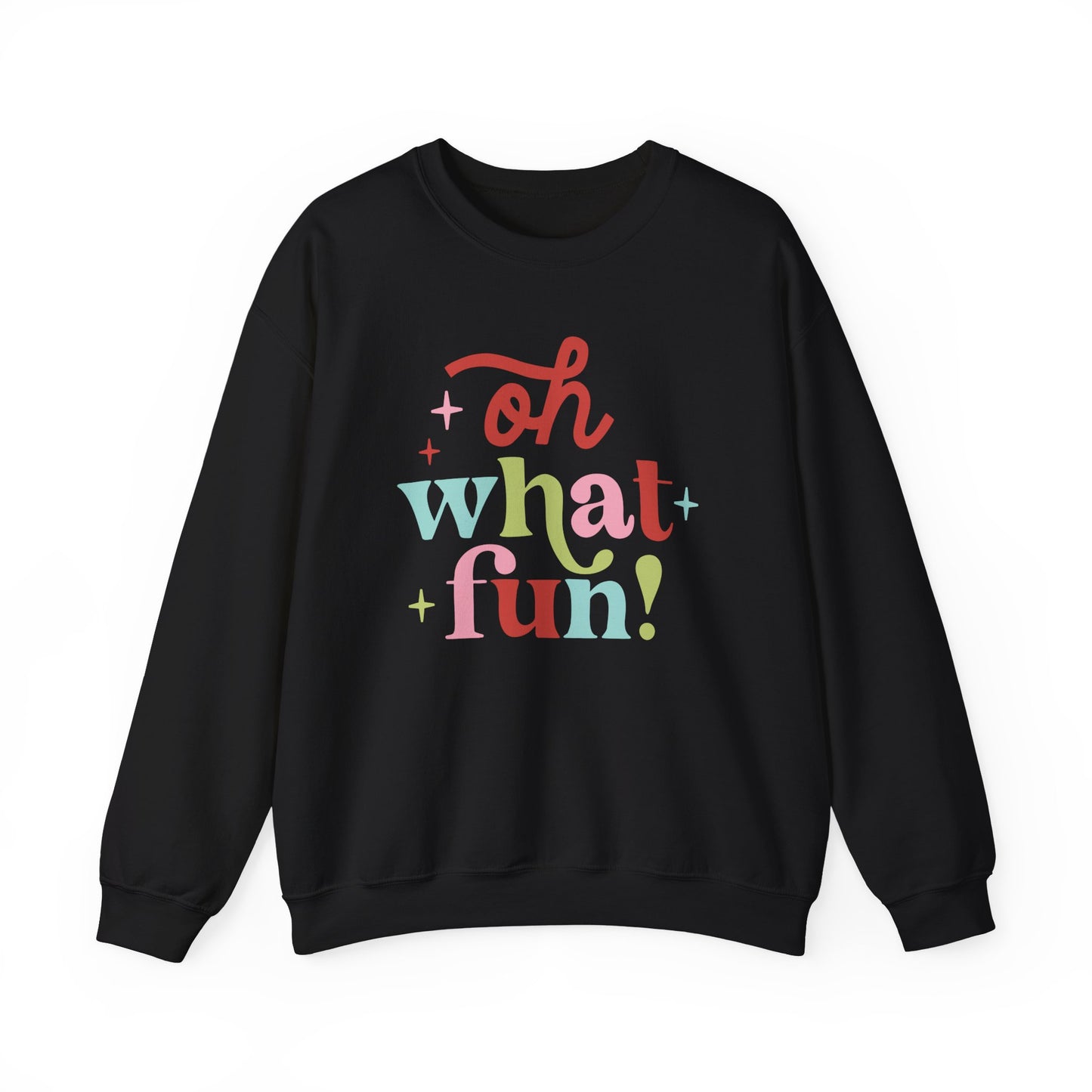 Oh What Fun Gildan Crew Sweatshirt