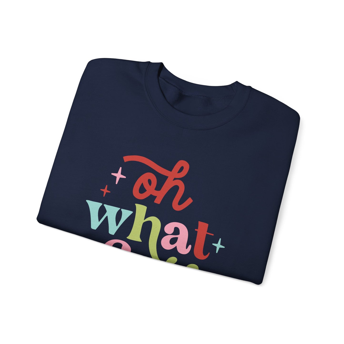 Oh What Fun Gildan Crew Sweatshirt