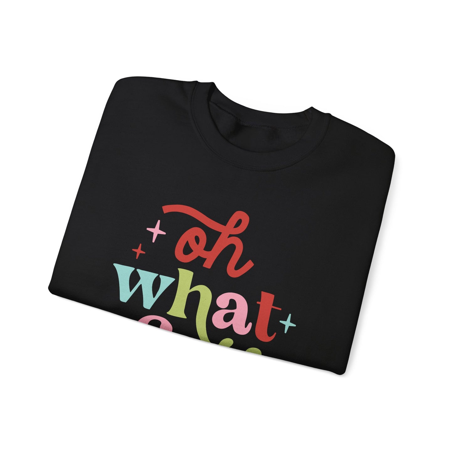 Oh What Fun Gildan Crew Sweatshirt