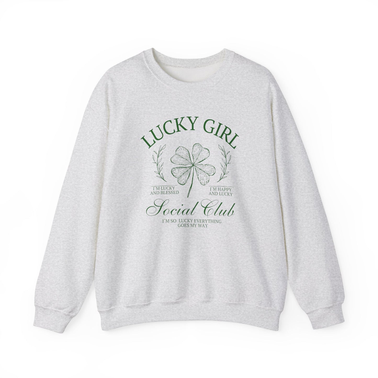 Lucky Girl Gildan Crew Sweatshirt