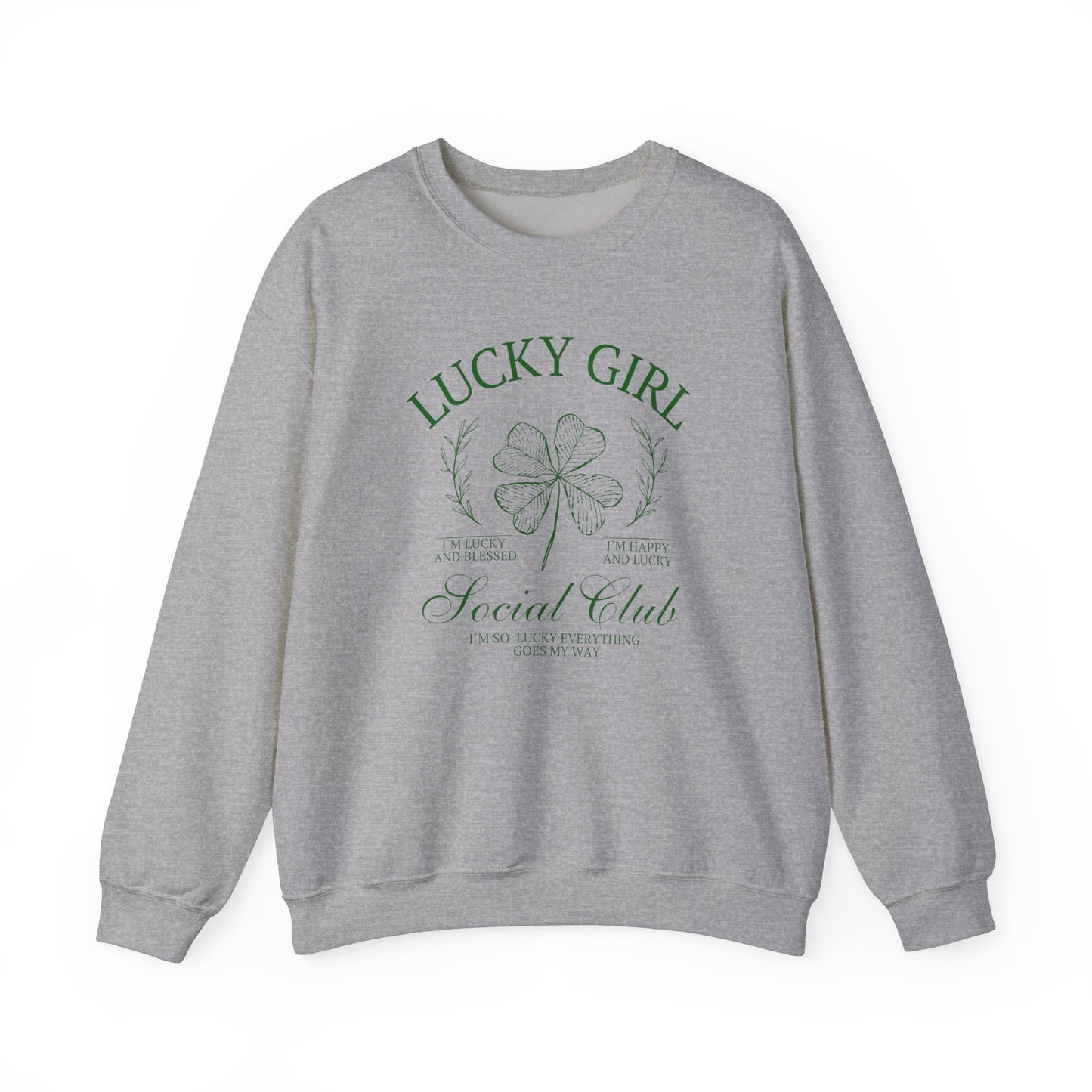 Lucky Girl Gildan Crew Sweatshirt