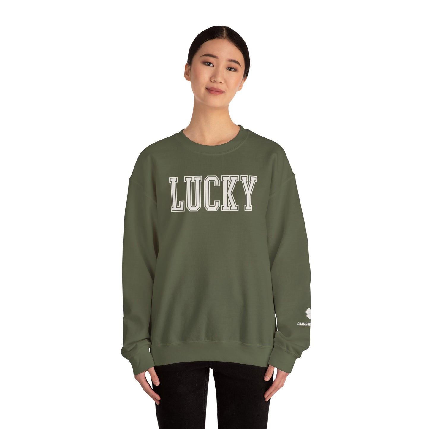 Lucky Gildan Crew Sweatshirt