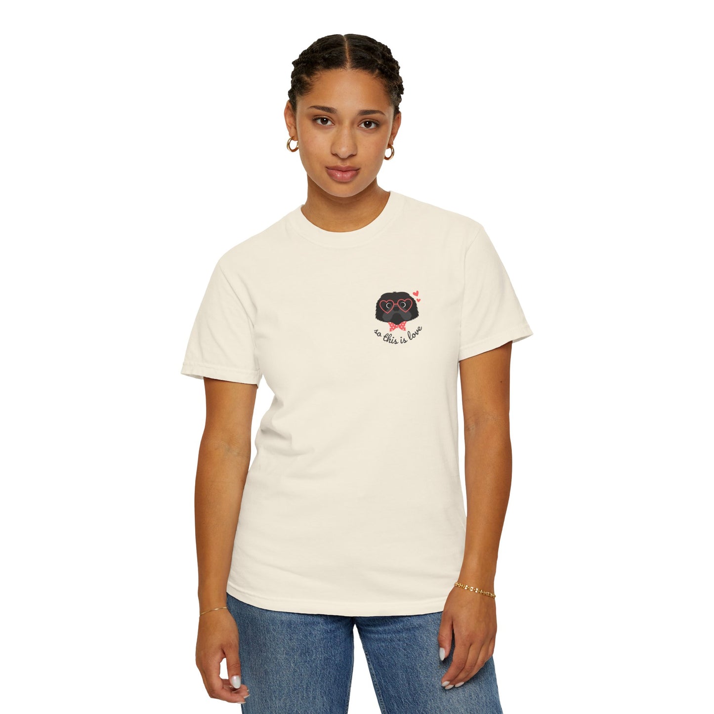 So This Is Love Shih Tzu (black) Comfort Colors Graphic Tee