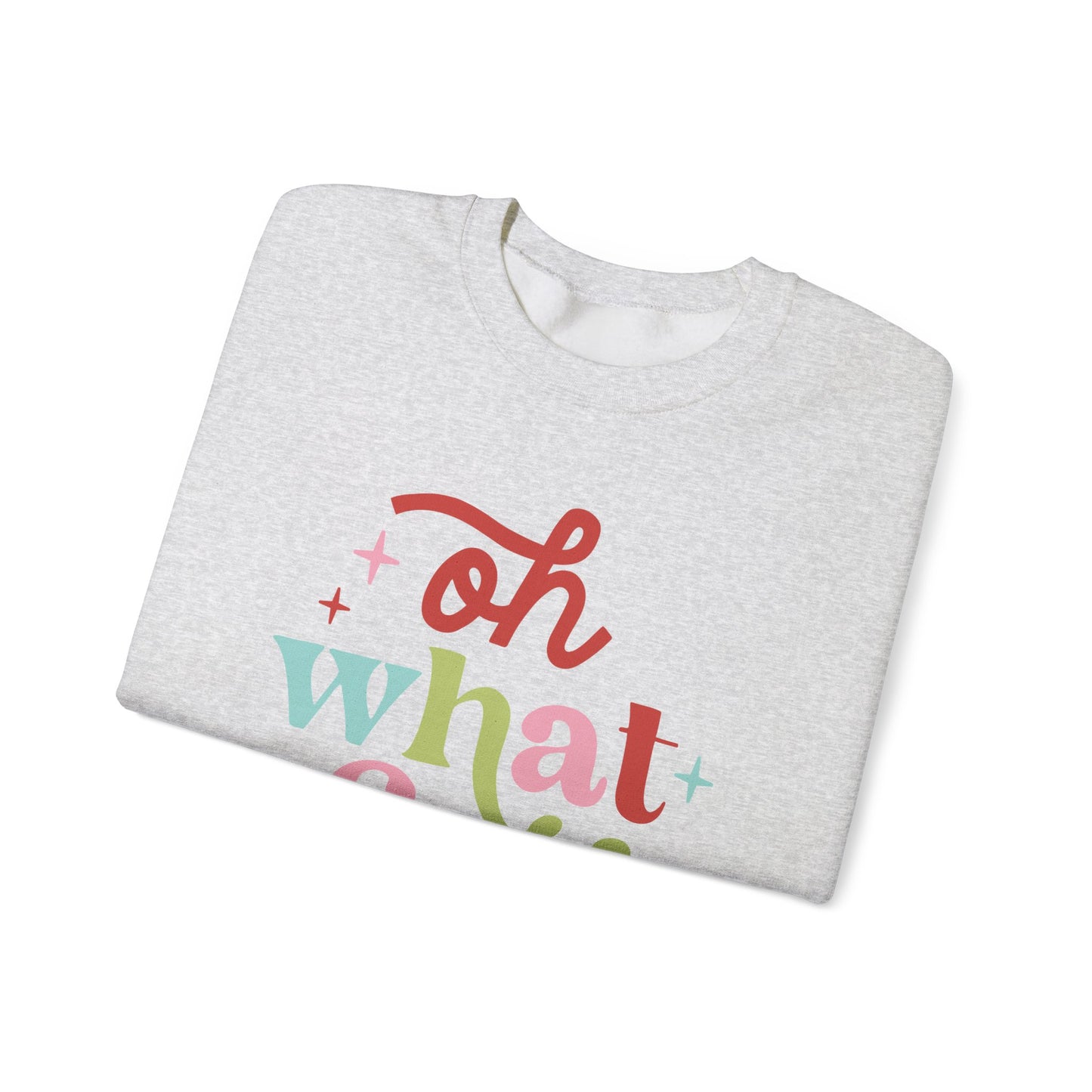 Oh What Fun Gildan Crew Sweatshirt
