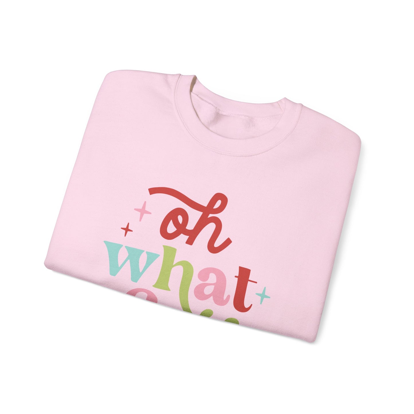 Oh What Fun Gildan Crew Sweatshirt