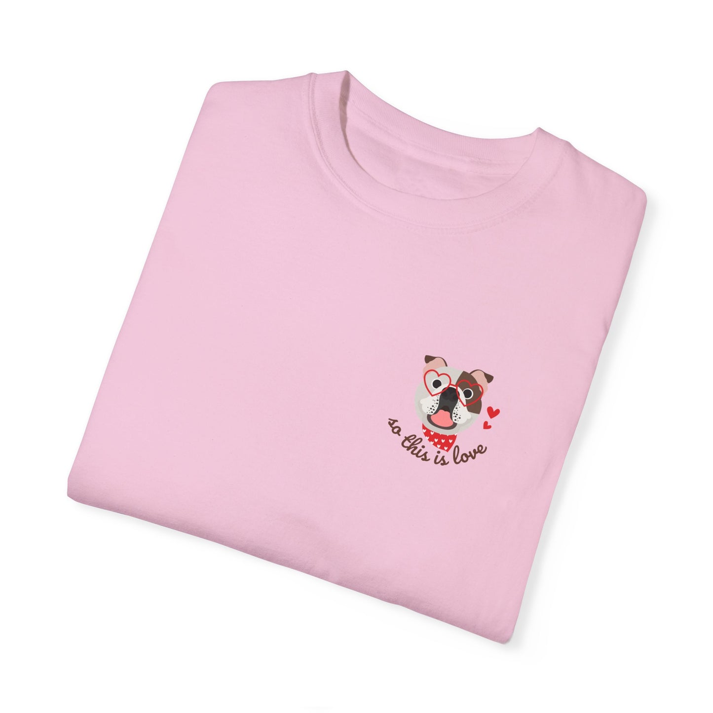 So This Is Love English Bulldog Comfort Colors Graphic Tee