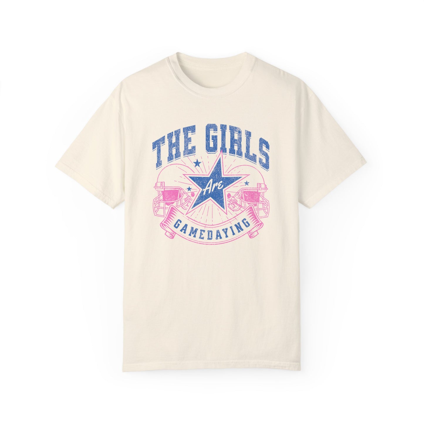 The Girls Are Gamedaying Comfort Colors Graphic Tee