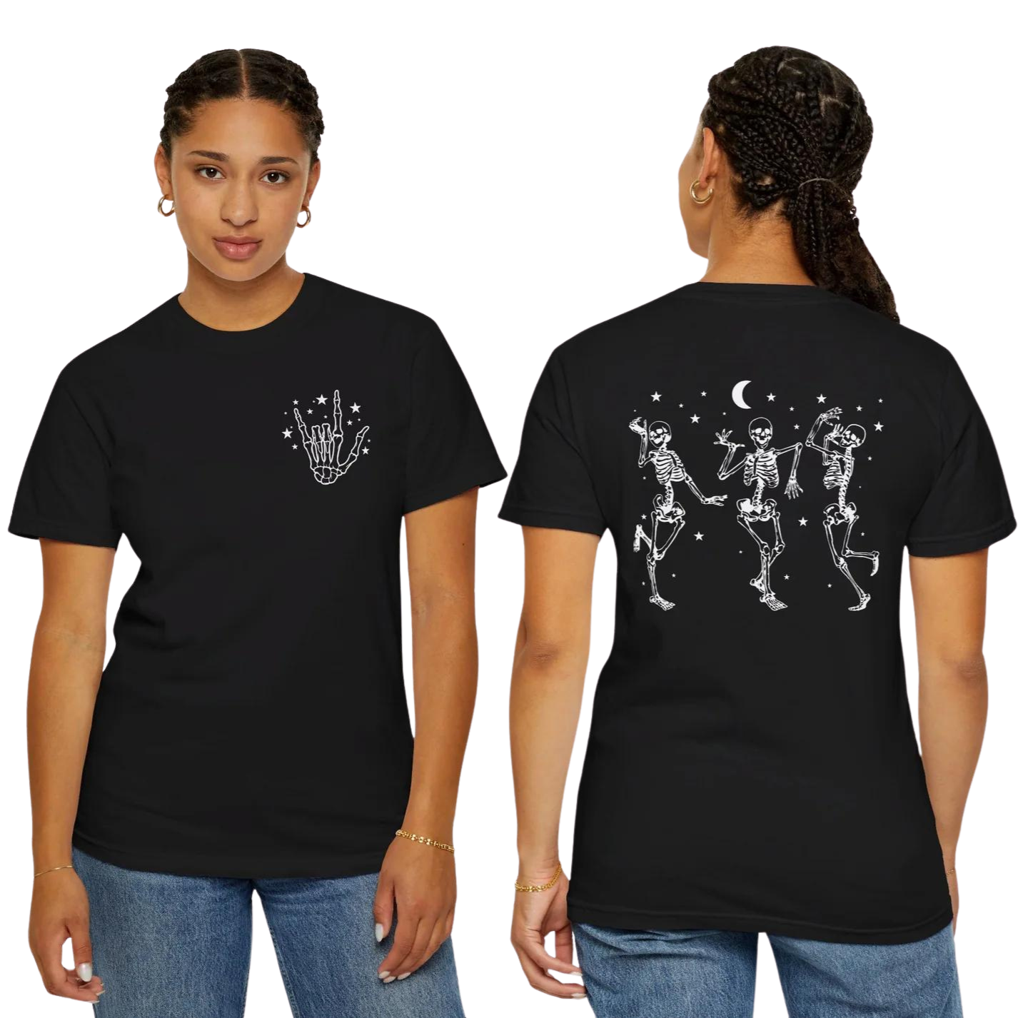 Dancing Skeletons Comfort Colors Graphic Tee