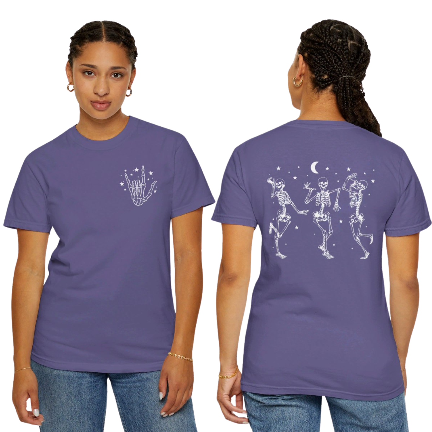 Dancing Skeletons Comfort Colors Graphic Tee
