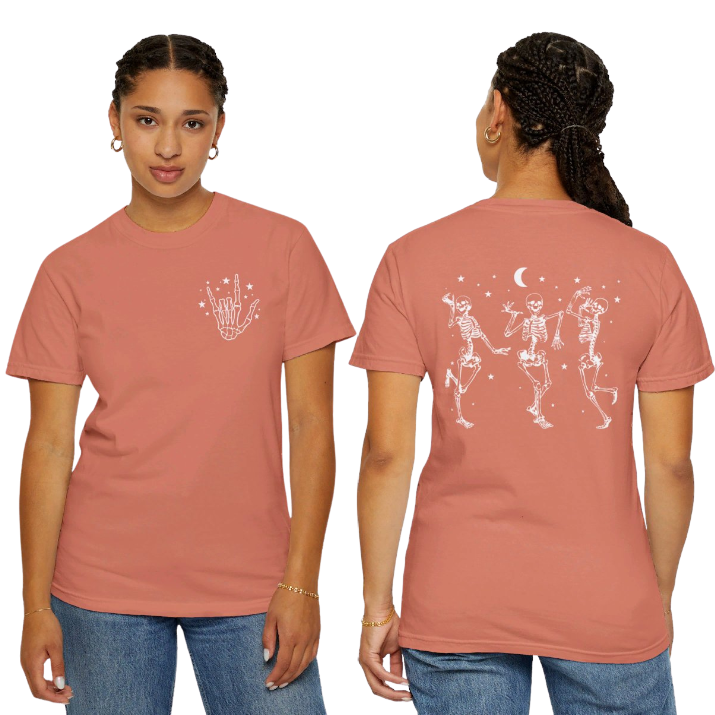Dancing Skeletons Comfort Colors Graphic Tee
