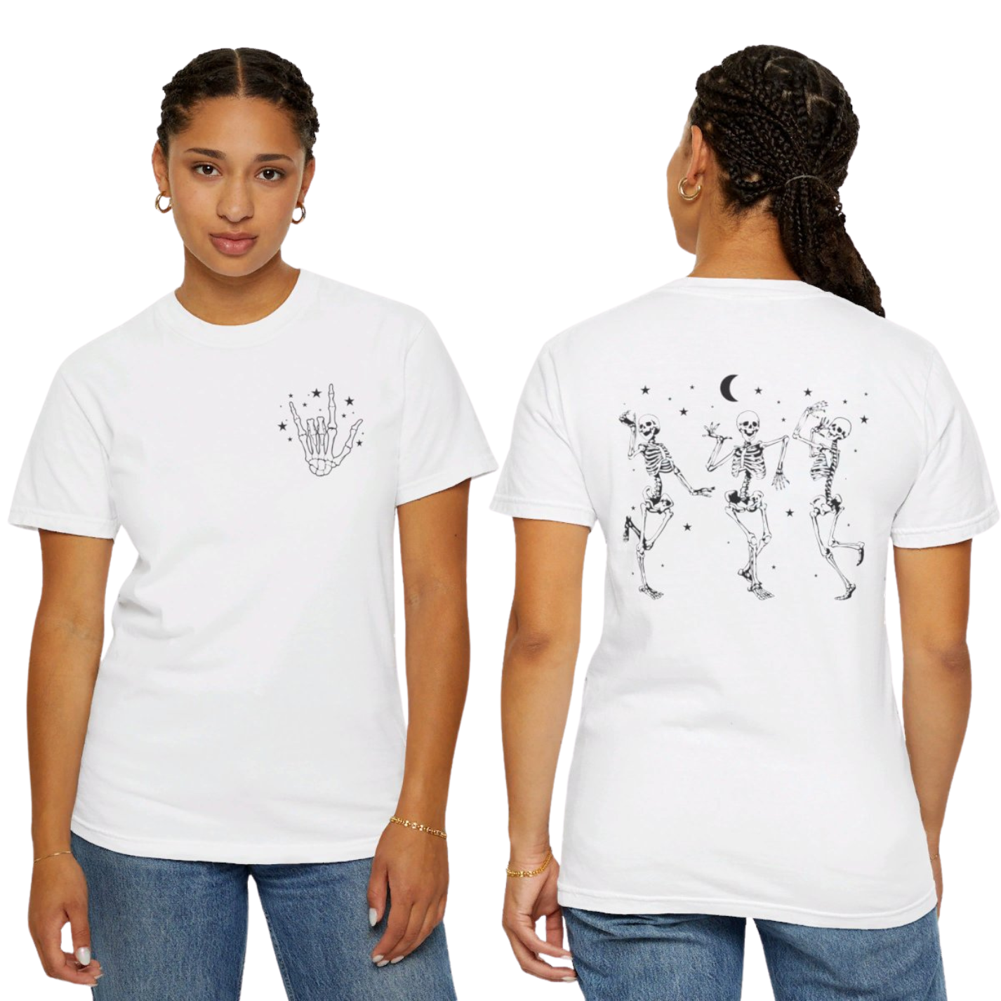 Dancing Skeletons Comfort Colors Graphic Tee