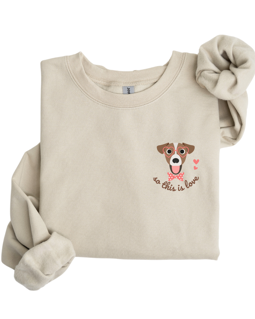 So This Is Love Jack Russell Terrier Gildan Crew Sweatshirt