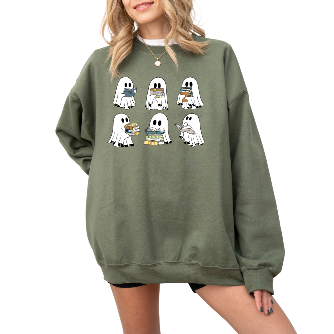 Book Ghosts Gildan Sweatshirt