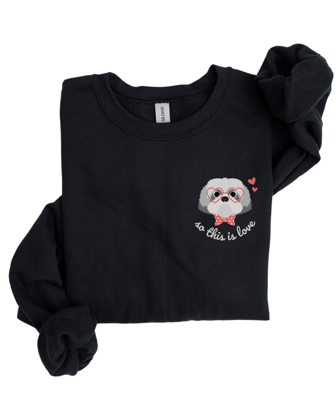 So This Is Love Shih Tzu Gildan Crew Sweatshirt