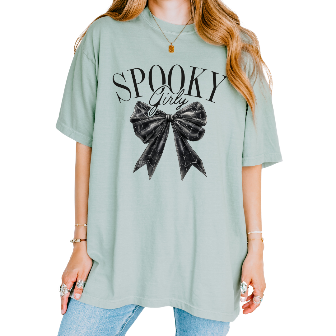 Spooky Girly Comfort Colors Graphic Tee