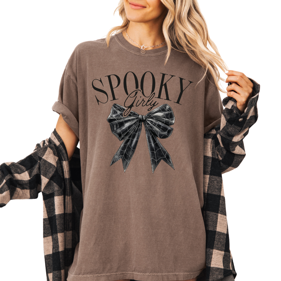 Spooky Girly Comfort Colors Graphic Tee