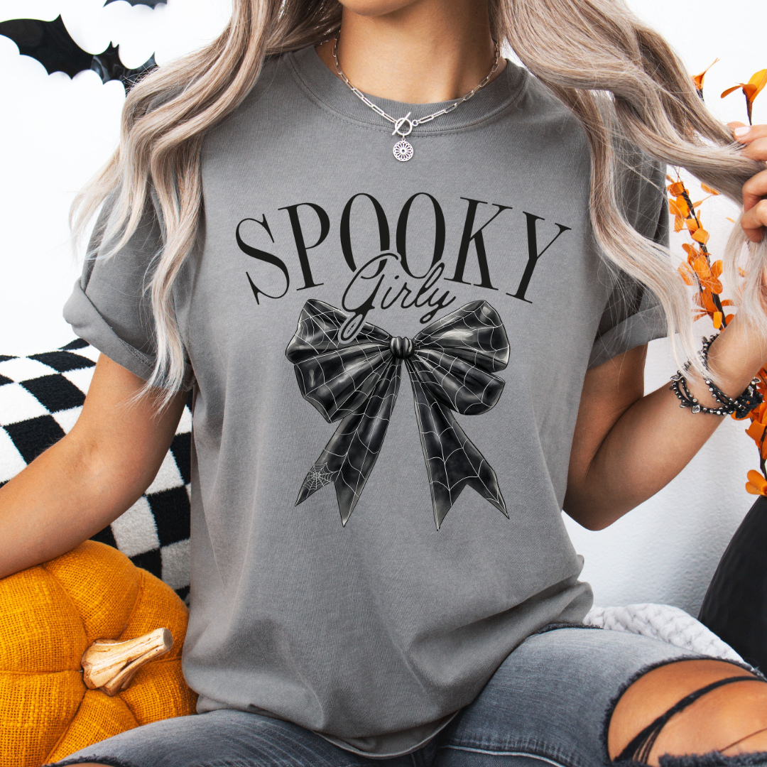 Spooky Girly Comfort Colors Graphic Tee