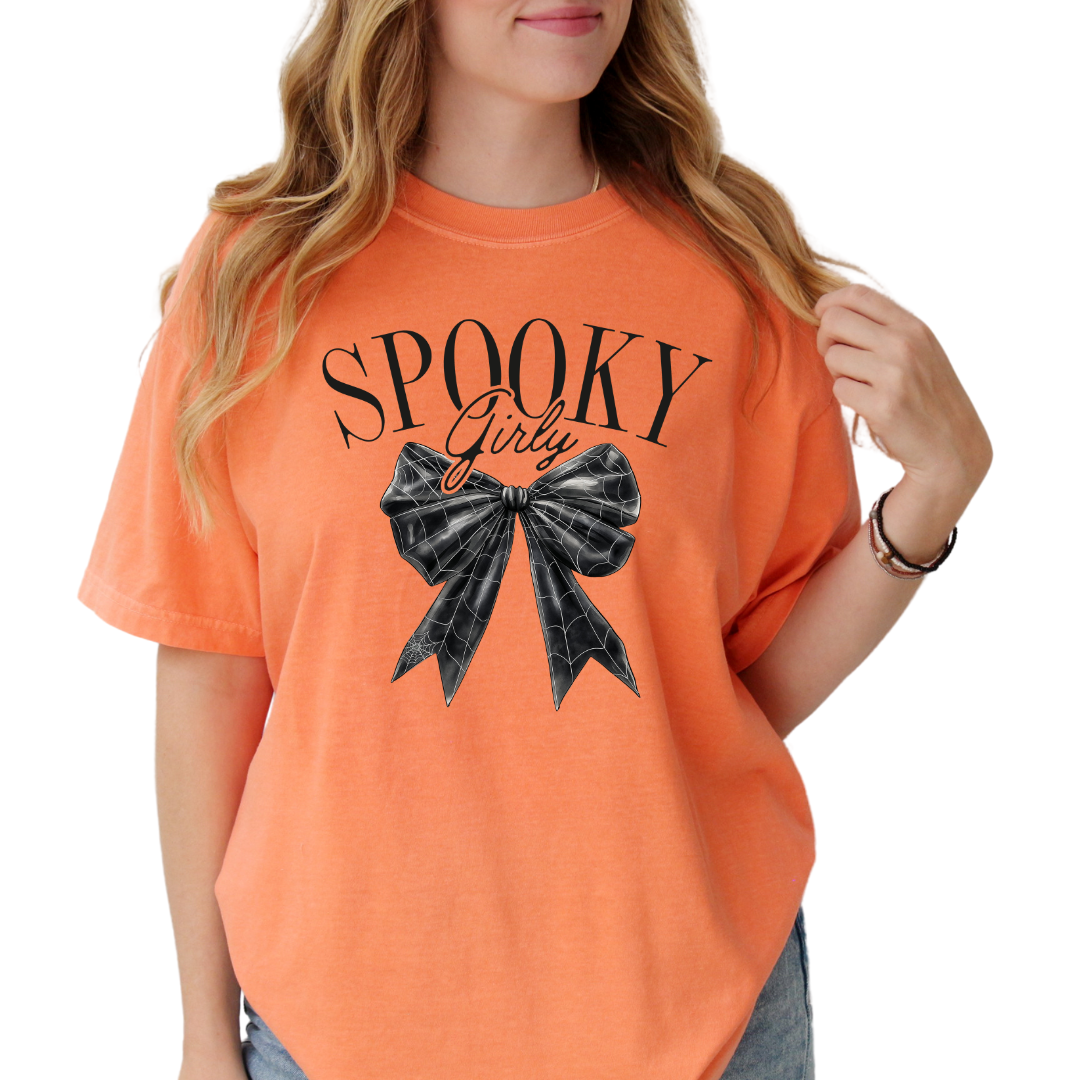 Spooky Girly Comfort Colors Graphic Tee