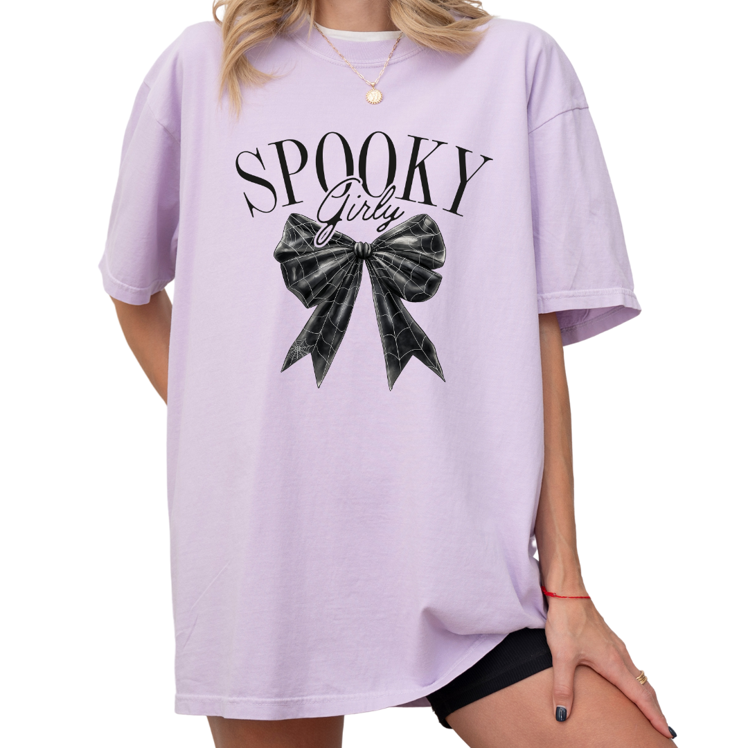 Spooky Girly Comfort Colors Graphic Tee