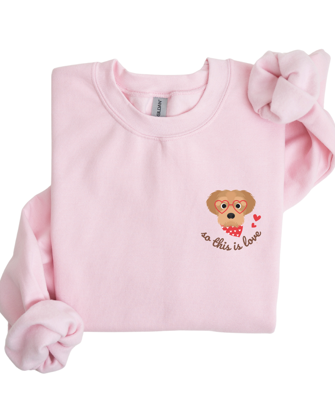 So This Is Love Yorkipoo Gildan Crew Sweatshirt