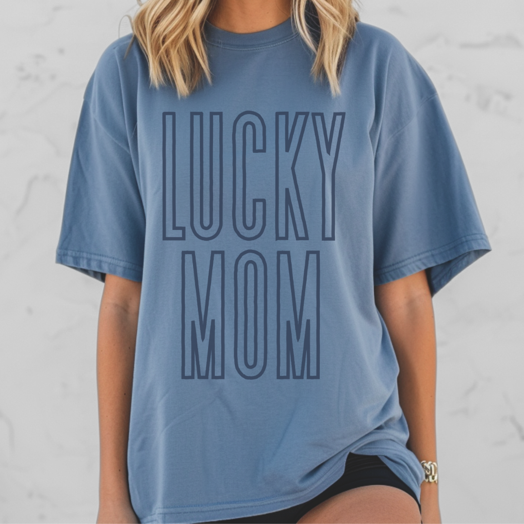 Lucky Mom Comfort Colors Tee