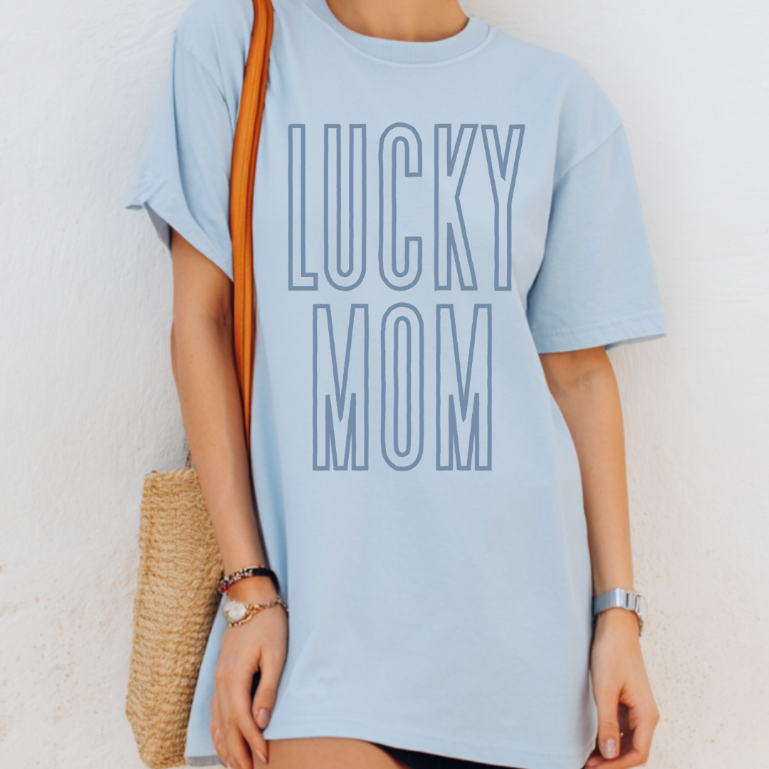 Lucky Mom Comfort Colors Tee