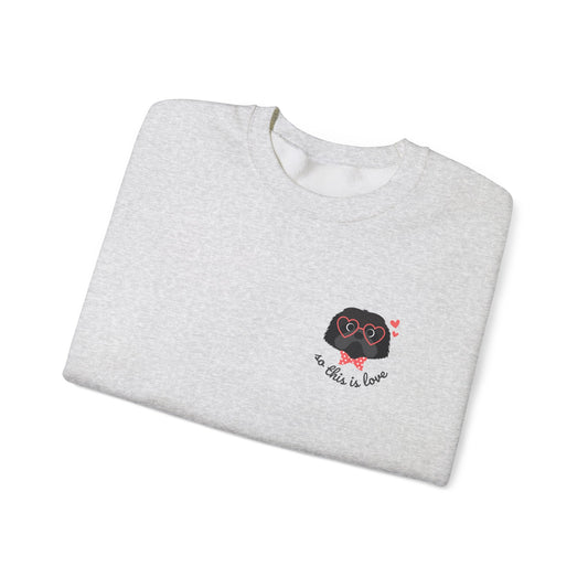 So This Is Love Shih Tzu (Black) Gildan Crew Sweatshirt