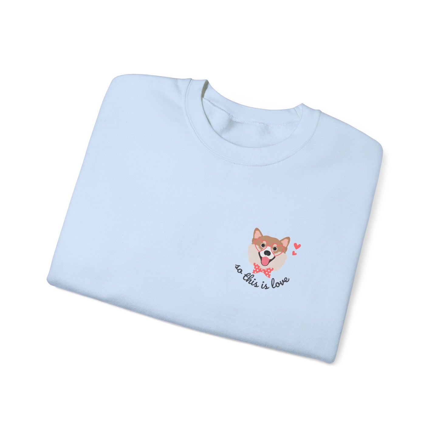 So This Is Love Shiba Inu Gildan Crew Sweatshirt