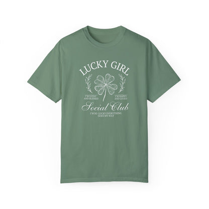 Lucky Girl Comfort Colors Graphic Tee