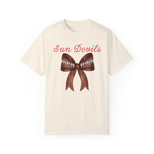 Arizona State Sun Devils Coquette Football Bow CC Shirt